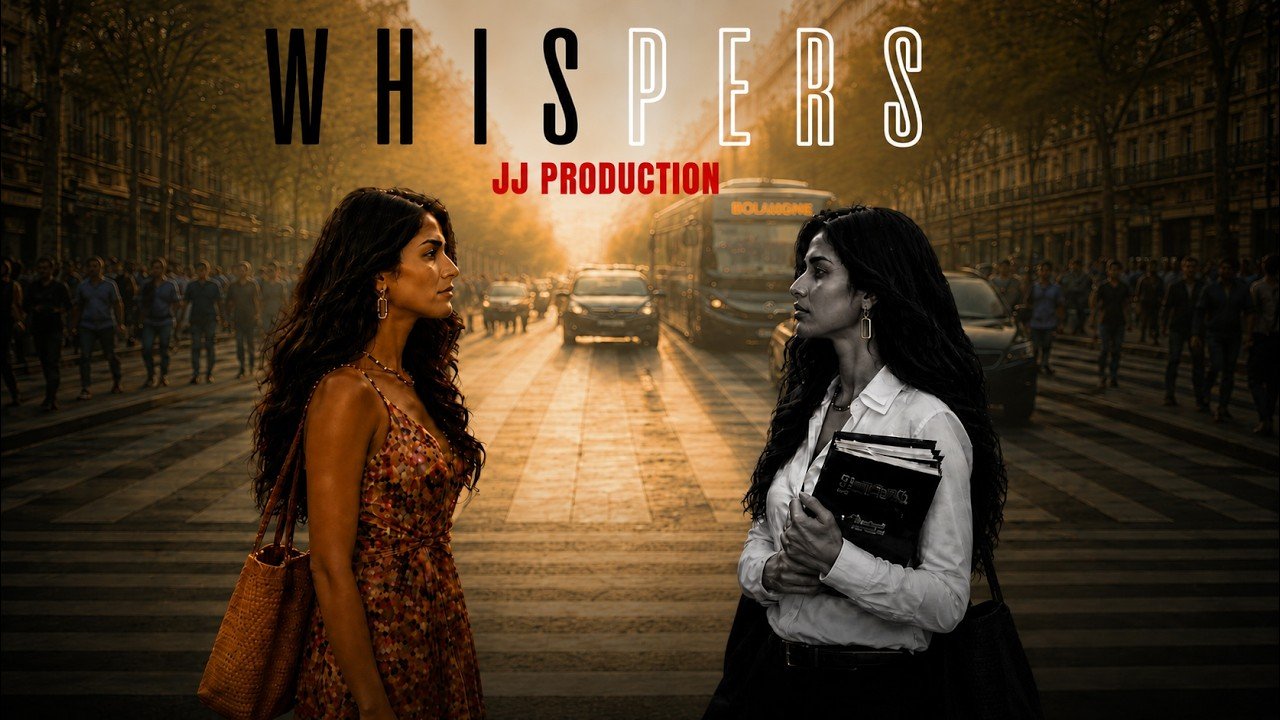 Still from the Whispers music video